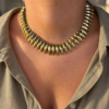 Collier New York en acier inoxydable maillons épi