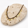 Collier Hanoï – Perles œil du tigre et acier inoxydable doré