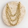 collier acier inoxydable doré multirang
